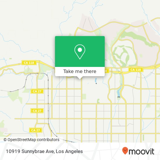 Mapa de 10919 Sunnybrae Ave