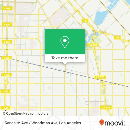 Mapa de Ranchito Ave / Woodman Ave