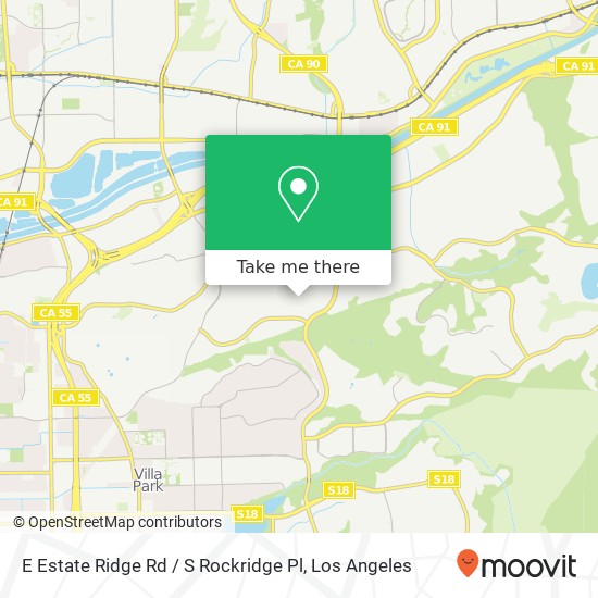 E Estate Ridge Rd / S Rockridge Pl map