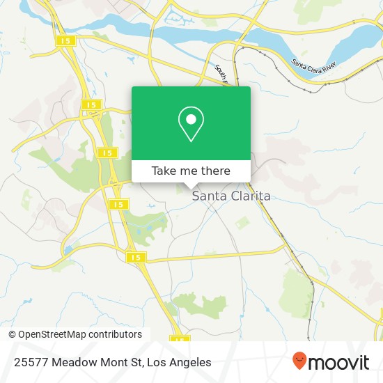 Mapa de 25577 Meadow Mont St