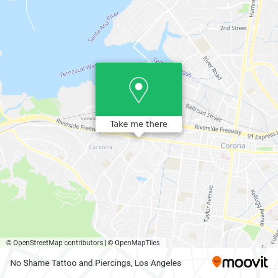 No Shame Tattoo and Piercings map