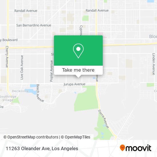 Mapa de 11263 Oleander Ave