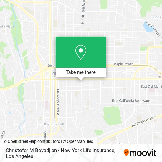 Christofer M Boyadjian - New York Life Insurance map