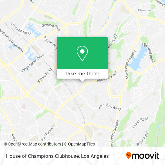 House of Champions Clubhouse map