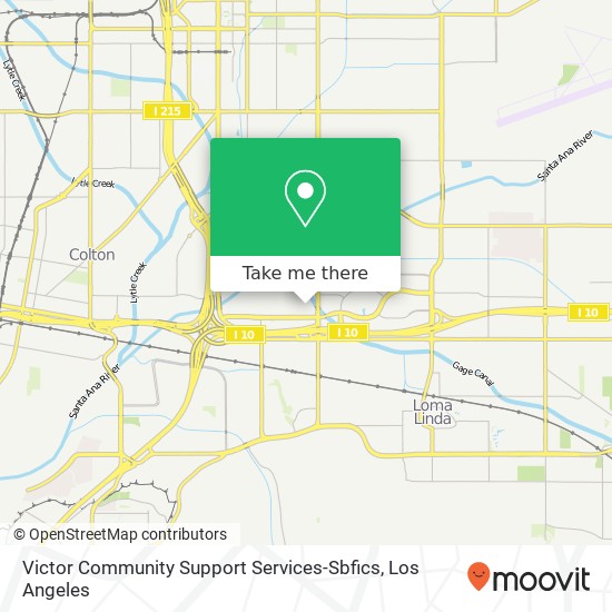 Victor Community Support Services-Sbfics map