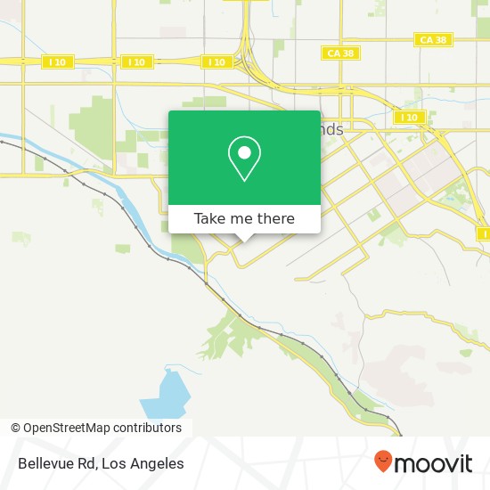 Bellevue Rd map