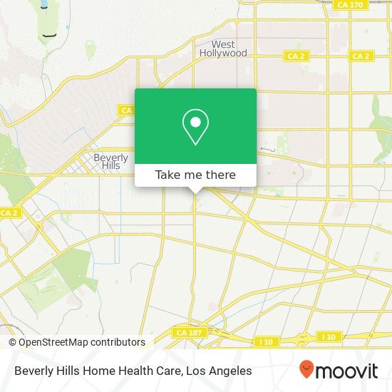 Mapa de Beverly Hills Home Health Care