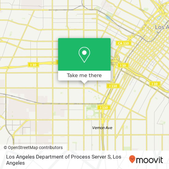 Los Angeles Department of Process Server S map