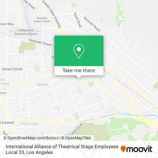 Mapa de International Alliance of Theatrical Stage Employees Local 33