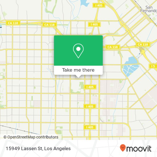 Mapa de 15949 Lassen St