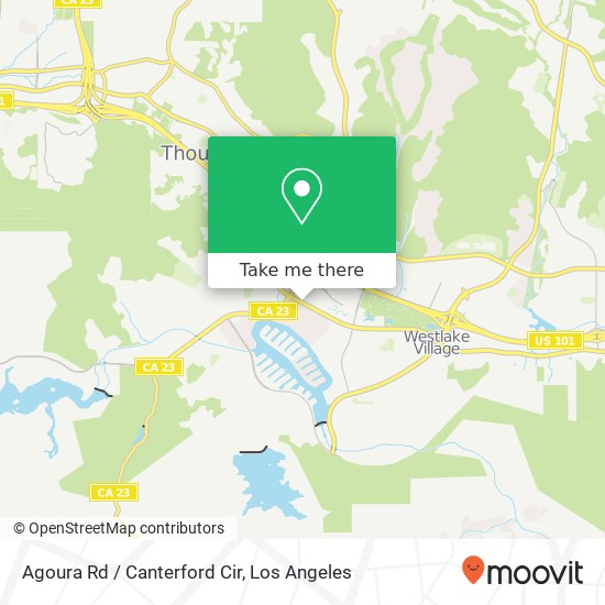 Mapa de Agoura Rd / Canterford Cir