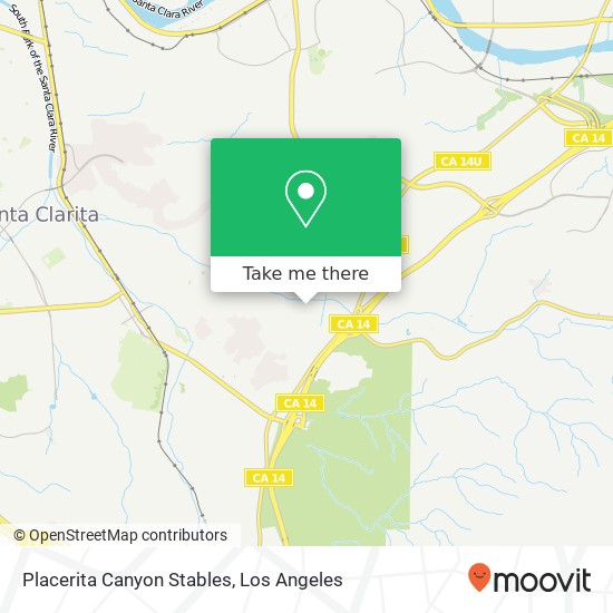 Mapa de Placerita Canyon Stables