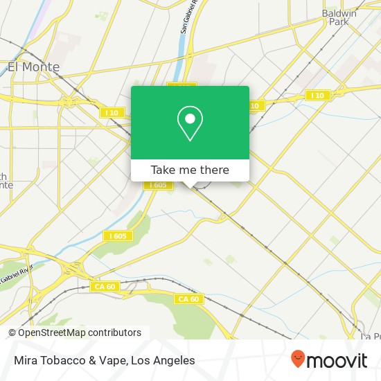 Mira Tobacco & Vape map