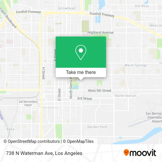 Mapa de 738 N Waterman Ave