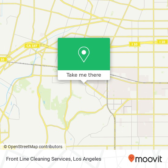 Front Line Cleaning Services map