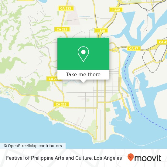 Festival of Philippine Arts and Culture map
