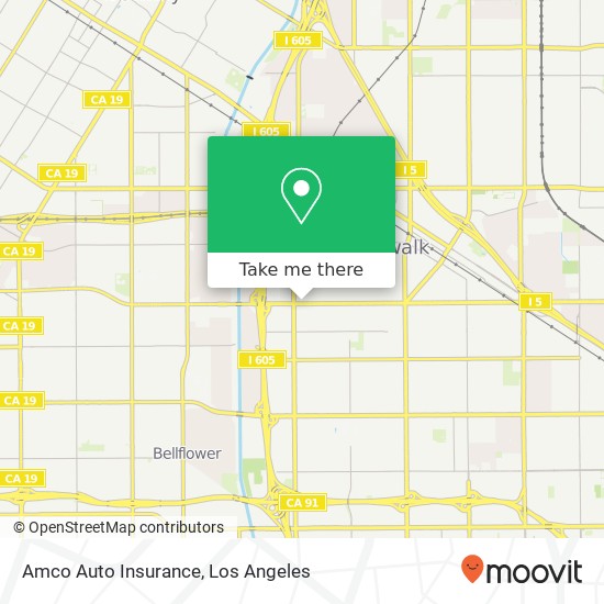 Mapa de Amco Auto Insurance