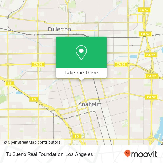 Mapa de Tu Sueno Real Foundation