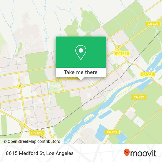 8615 Medford St map