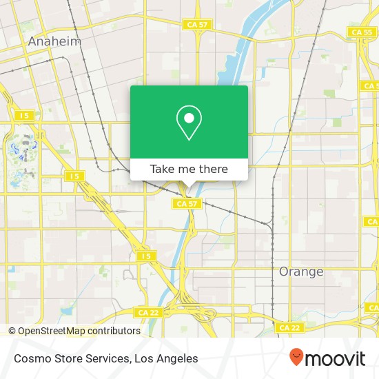 Cosmo Store Services map