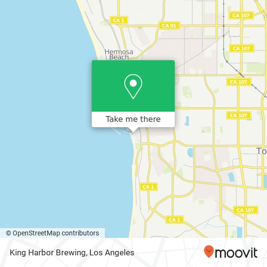 King Harbor Brewing map