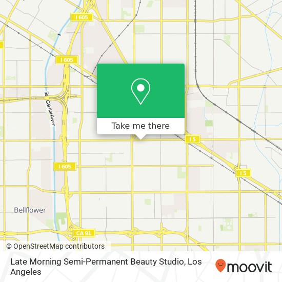 Late Morning Semi-Permanent Beauty Studio map