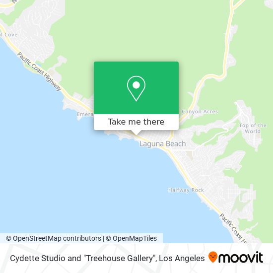 Cydette Studio and "Treehouse Gallery" map