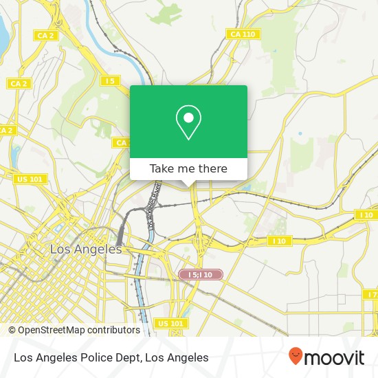 Los Angeles Police Dept map