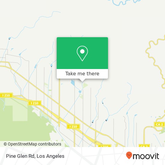 Pine Glen Rd map