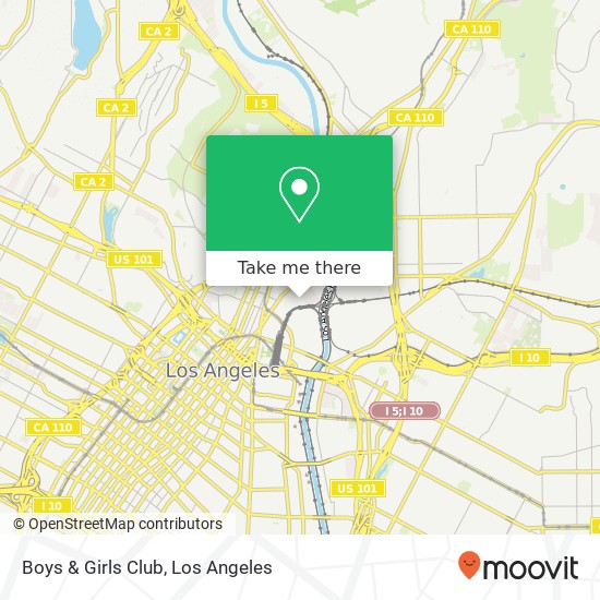 Mapa de Boys & Girls Club