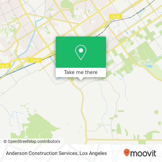 Anderson Construction Services map