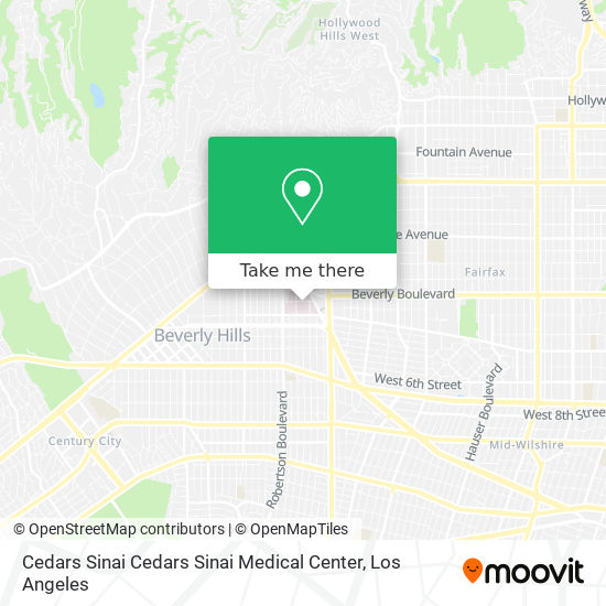 Cedars Sinai Cedars Sinai Medical Center map