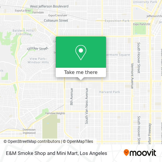 E&M Smoke Shop and Mini Mart map