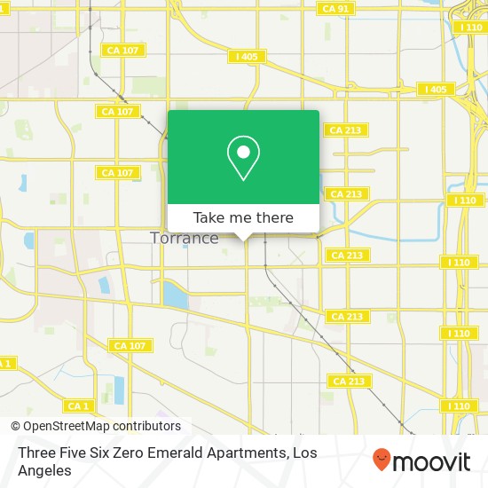 Mapa de Three Five Six Zero Emerald Apartments