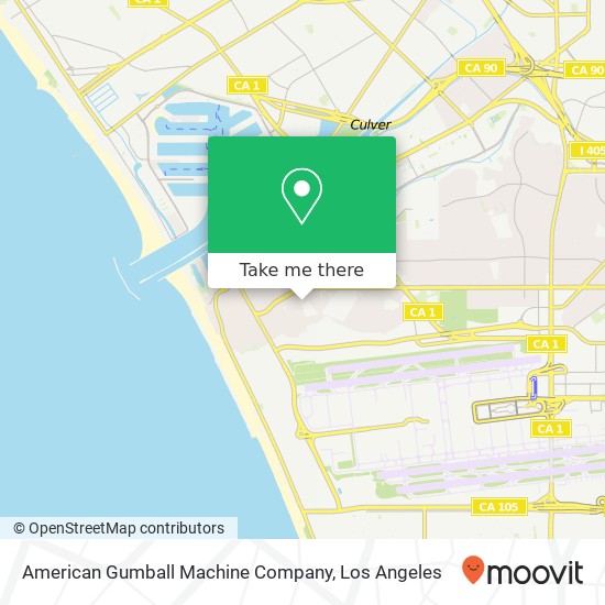 Mapa de American Gumball Machine Company