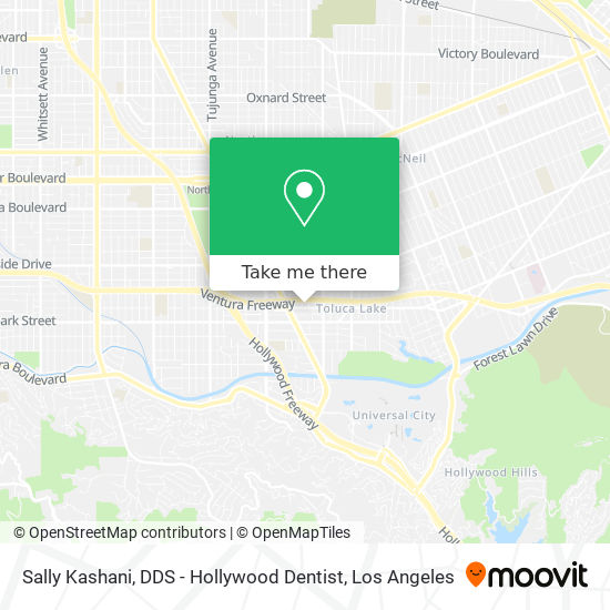 Mapa de Sally Kashani, DDS - Hollywood Dentist