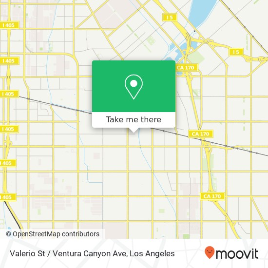 Mapa de Valerio St / Ventura Canyon Ave