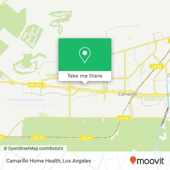 Mapa de Camarillo Home Health