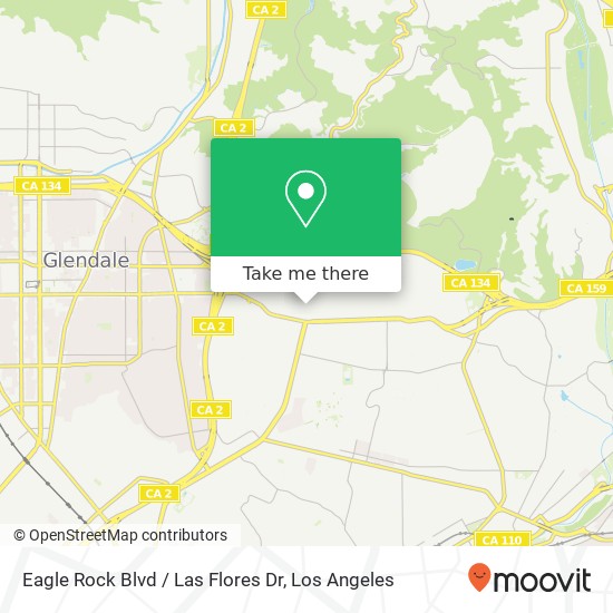 Mapa de Eagle Rock Blvd / Las Flores Dr