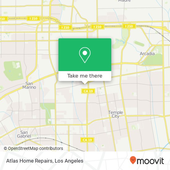 Atlas Home Repairs map