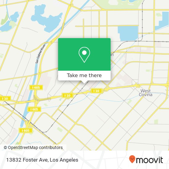 13832 Foster Ave map