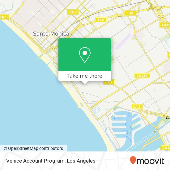 Mapa de Venice Account Program