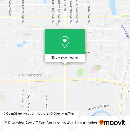 S Riverside Ave / E San Bernardino Ave map