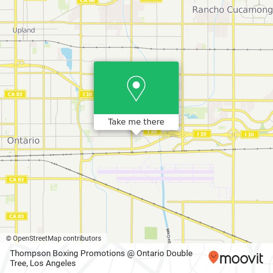 Mapa de Thompson Boxing Promotions @ Ontario Double Tree