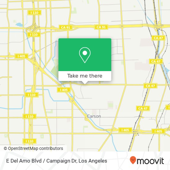 E Del Amo Blvd / Campaign Dr map