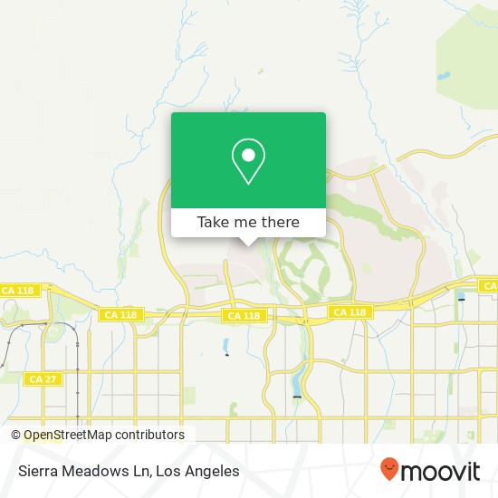 Sierra Meadows Ln map