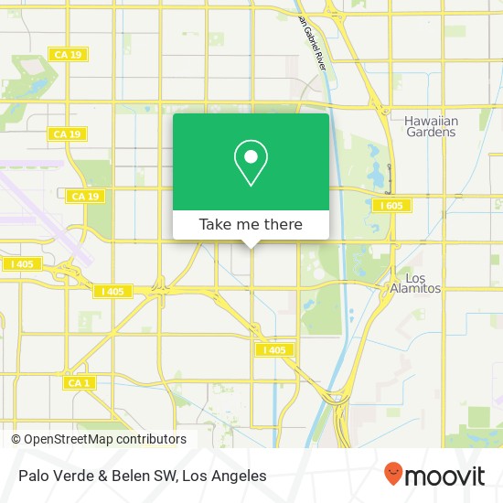 Mapa de Palo Verde & Belen SW