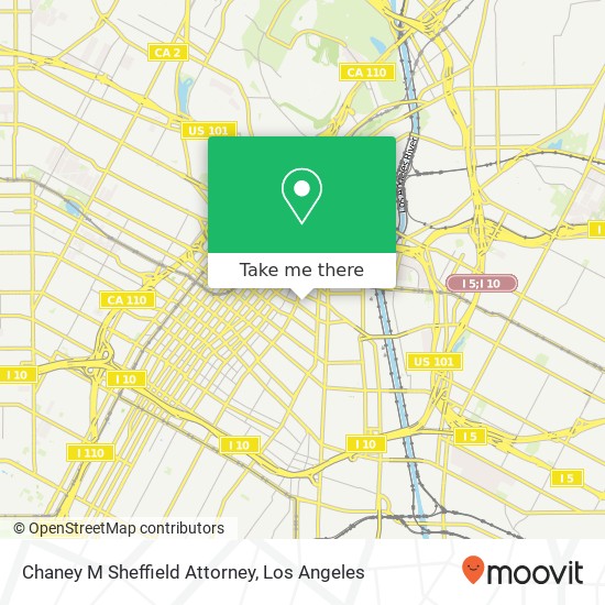 Chaney M Sheffield Attorney map