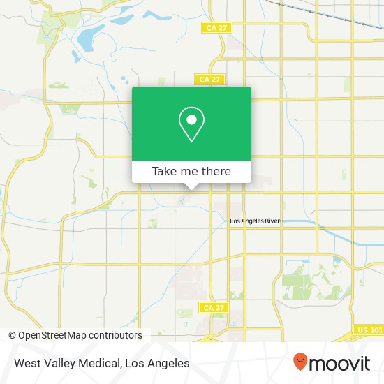 Mapa de West Valley Medical