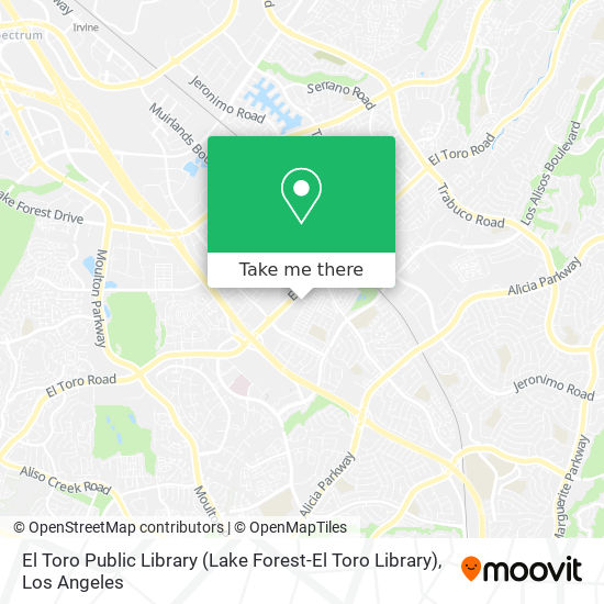 El Toro Public Library (Lake Forest-El Toro Library) map
